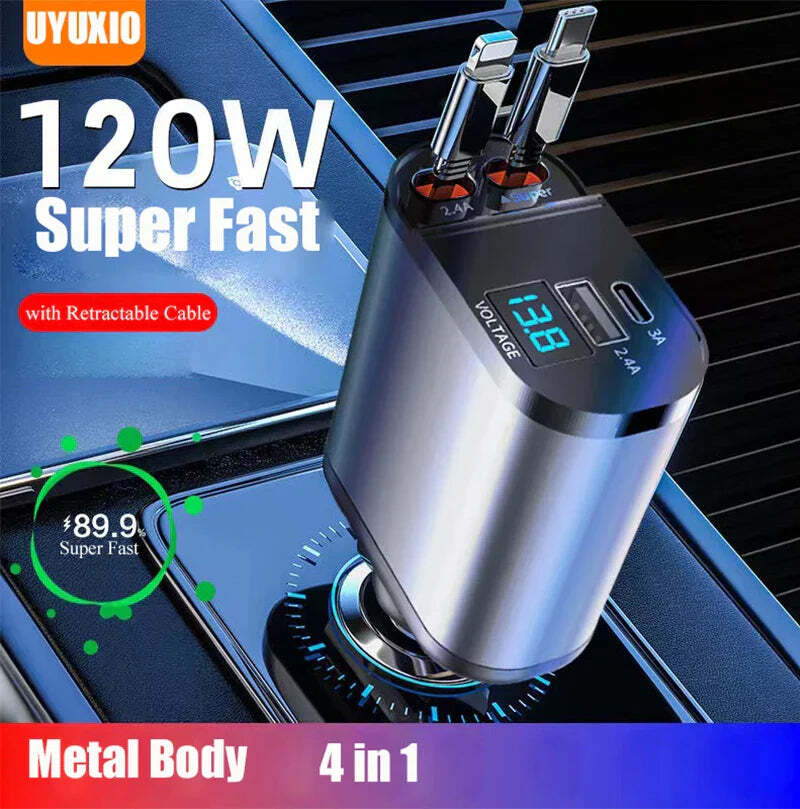 4 in 1 Quick Car Charger I Last Day 50% OFF🔥